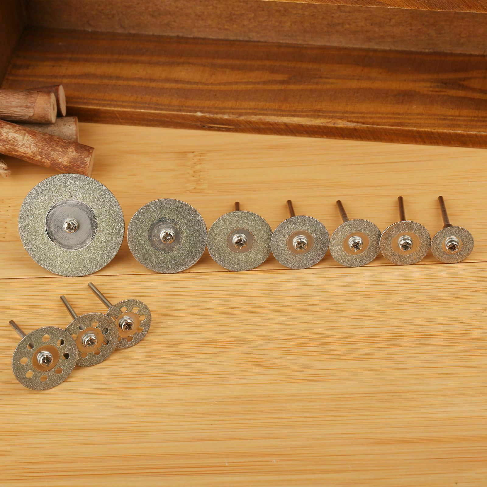 10Pc Diamond Cutting Wheels For Rotary Tool die grinder metal Cut Off Disc
