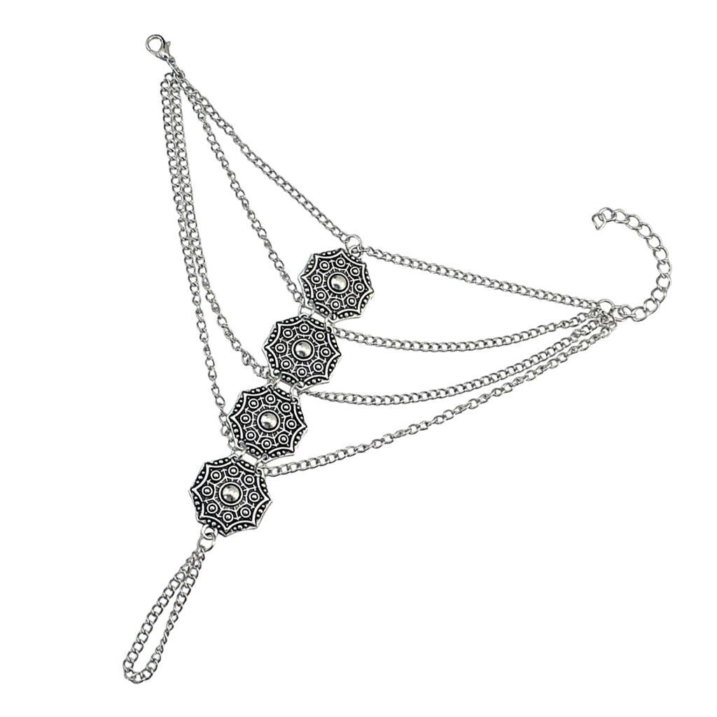 Fashion Women Girl Jewelry Bracelet Bangle Finger Ring Harness Chain Jewelry