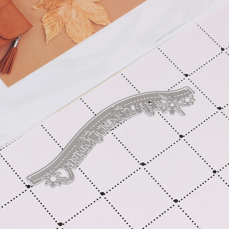 Merry Christmas border Scrapbooking Metal Cutting Dies Craft for DIY Paper C Tt