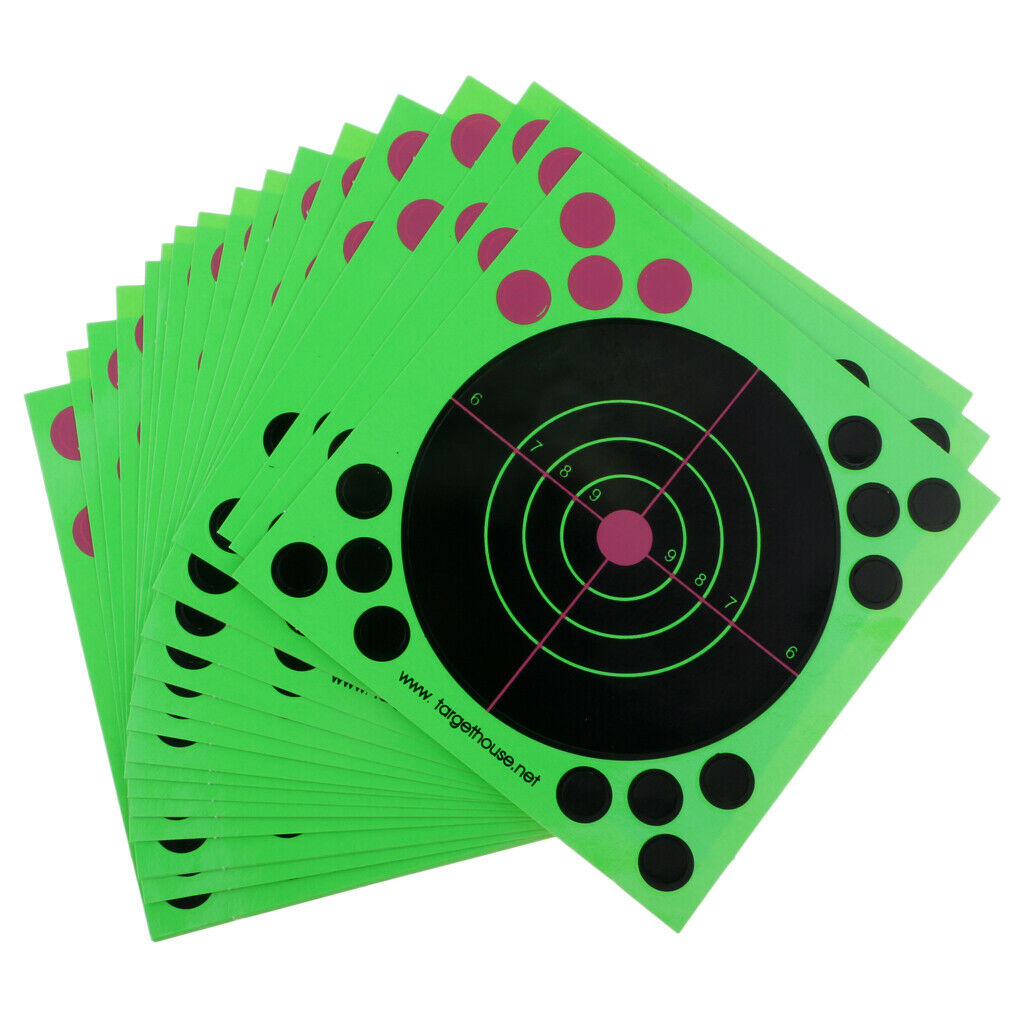 25pcs 5.5x5.5" Shooting Targets Reactive Splatter Shooting Paper Target