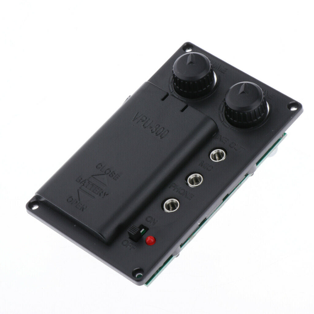 1 Set Violin Equalizer Pickup Preamp EQ Piezo, Violin Accessory DIY with Plug