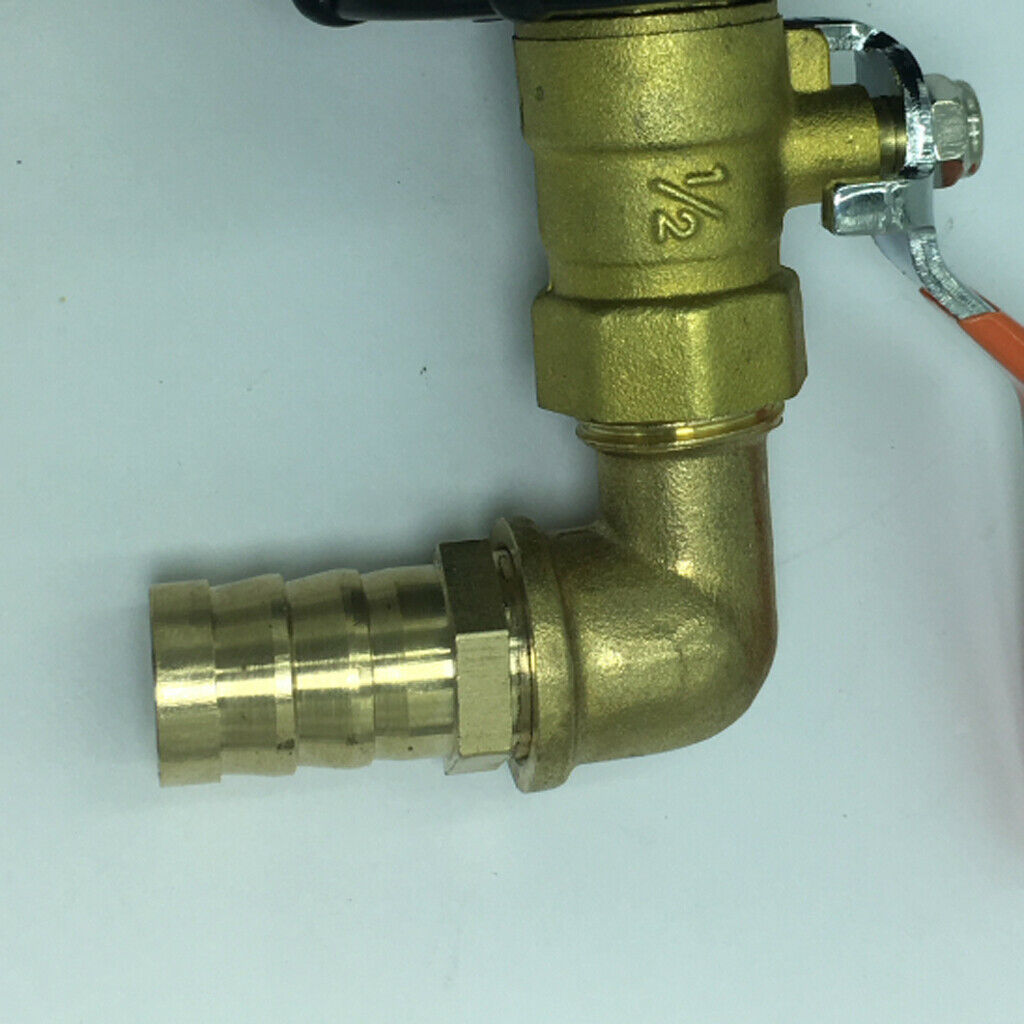 Set of 2, Ton Barrel Tap Adapter w/ Straight & 90 Degree 19mm OD Valve
