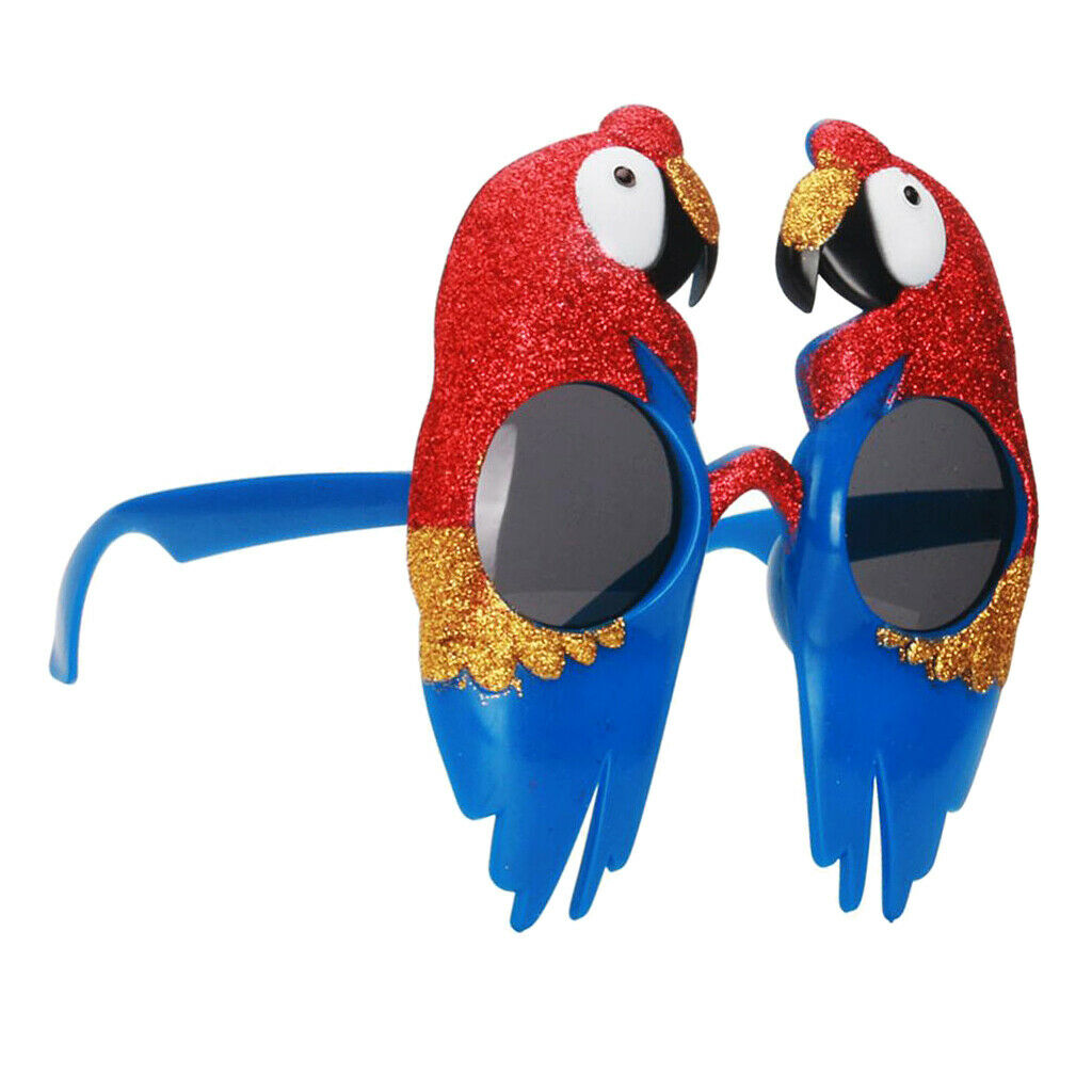 Red Blue Macaw Bird Sunglasses Glasses Night Party Fancy Dress Costume Prop
