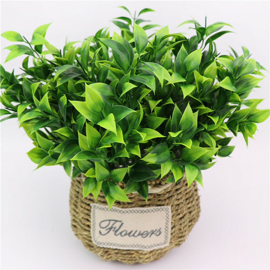 Artificial Plant Green Bush Shrub Grass Vine Plants Decor Home