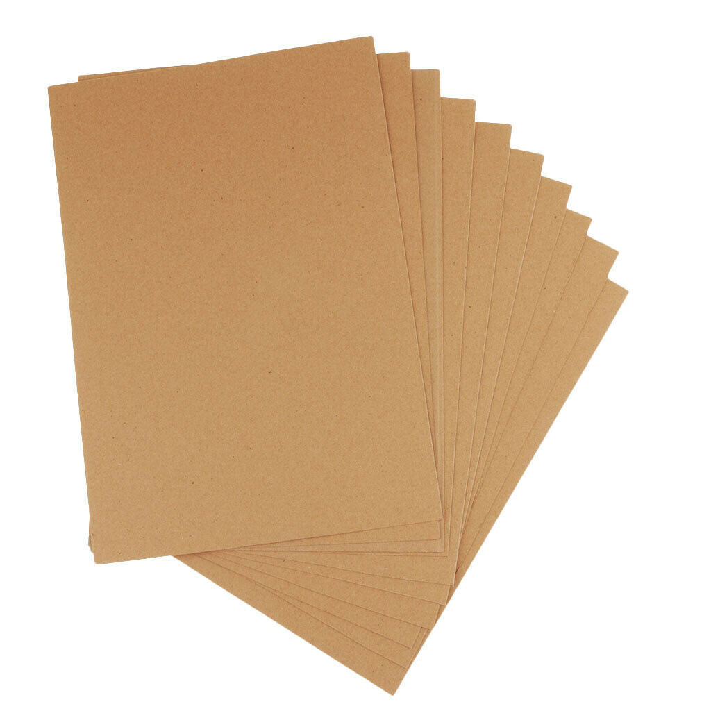 10pcs Kraft Paper Paperboard Cardboard Blank Card Packaging 40x27cm Brown
