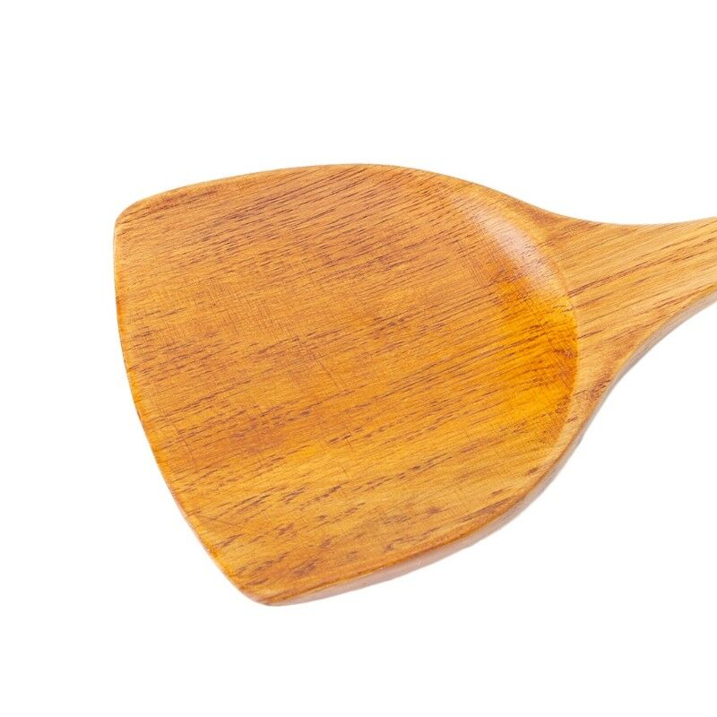 Wooden Cooking Shovel Spatula Turner Kitchen Cooking Tool Long Handle NEW