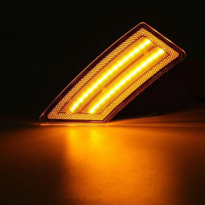 Chrome Housing LED Front Side Marker Parking Lights Strip for Ford Ranger 20U9K7