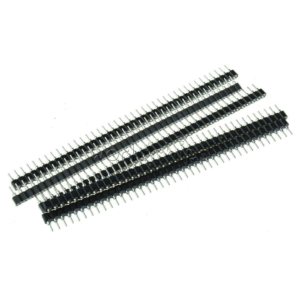 5Pcs PCB Panel Female IC Breakable 2.54mm 40pin Single Row Round Header Socket