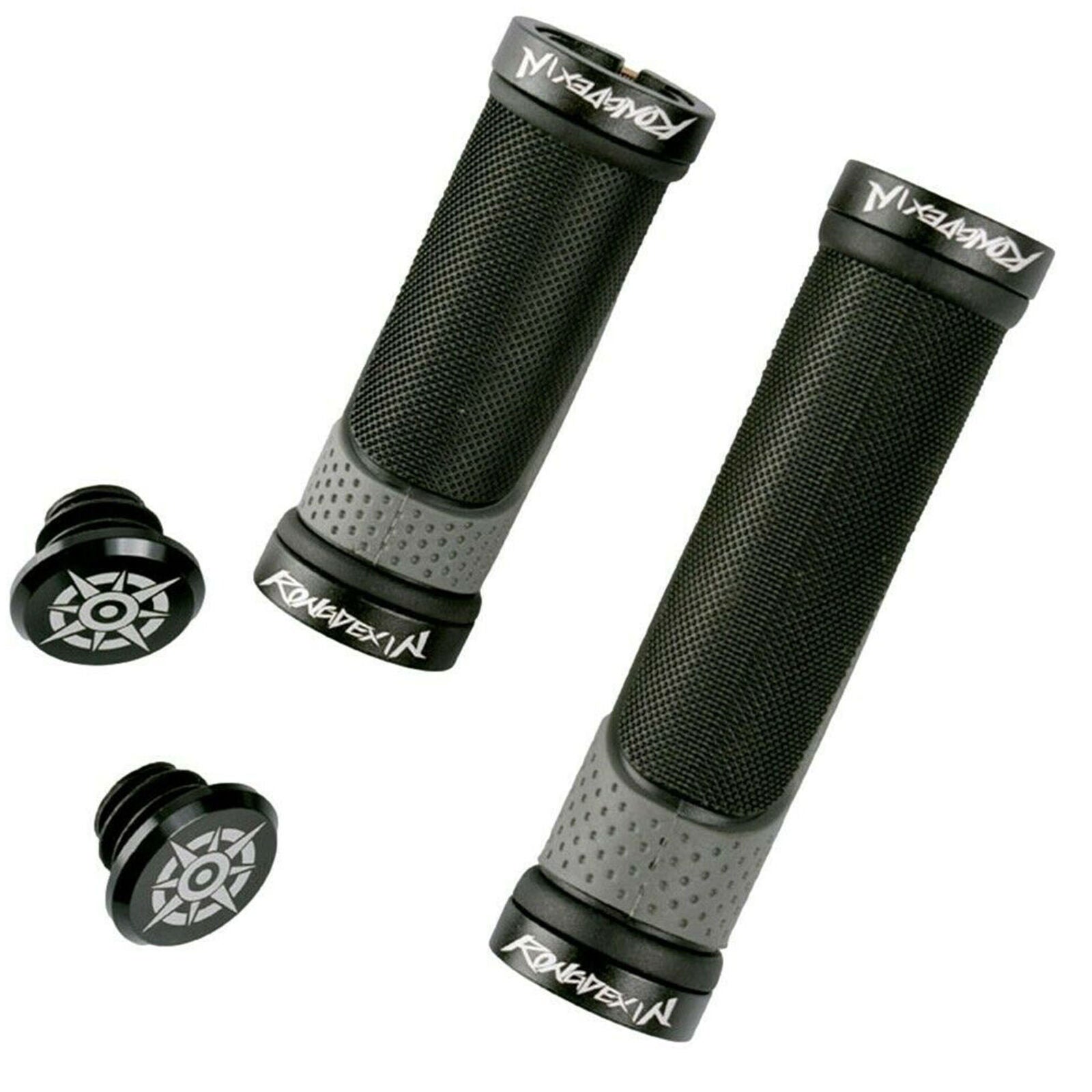 Black 2 X Bike / Cycle Handlebar Grip Shift Grips Universal New Twisted Grip Bar