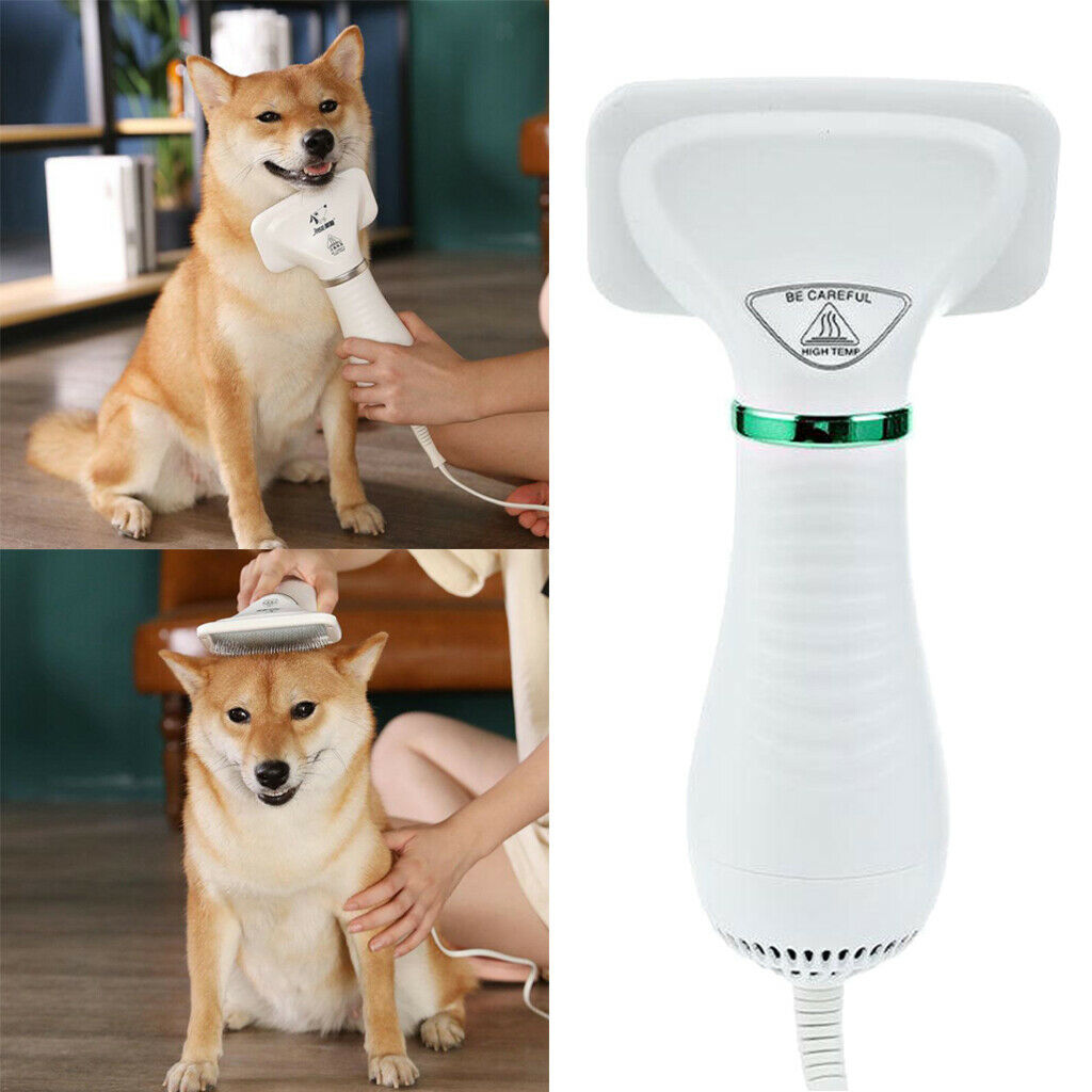Pets Hair Dryer Blower Dogs Cat Blow Brush Grooming Comb Travel EU Plug