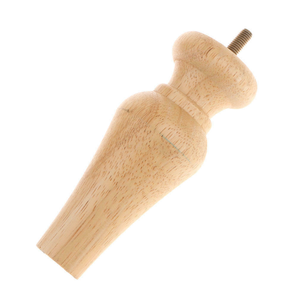 4 Pieces Solid Wooden Sofa Legs  Raisers Extension - Burlywood