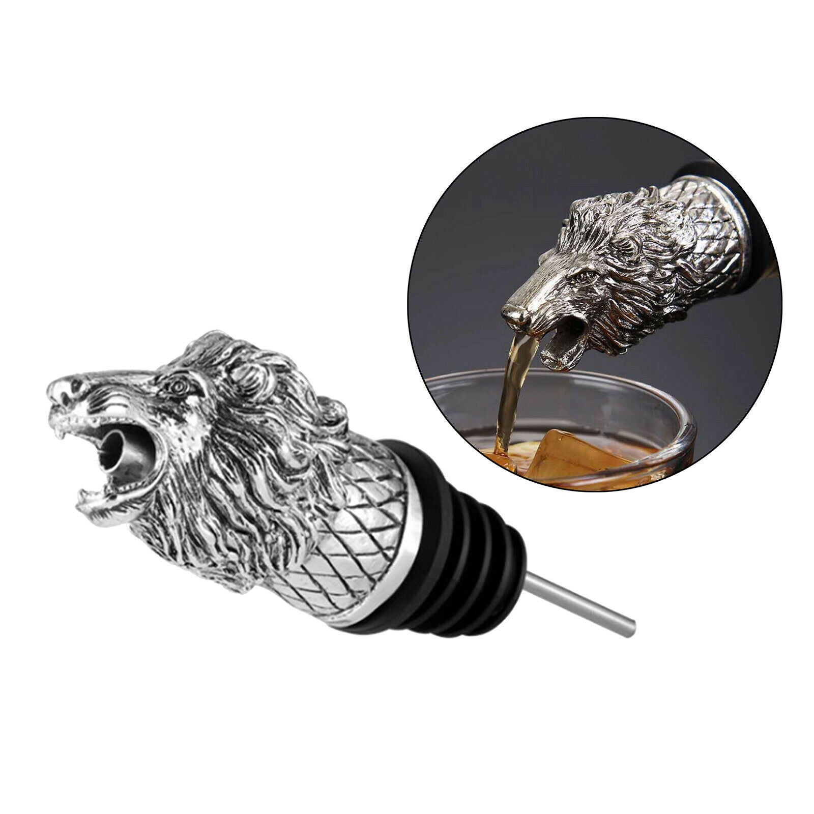 2pcs Metal Wine Bottle Champagne Pourer Stopper Wine Caps Sealers Preservers