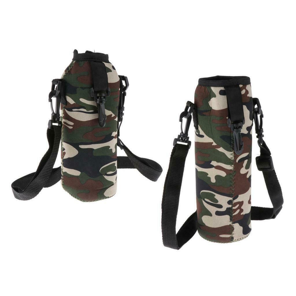 2X  Insulated Sport Water Bottle Cover Sleeve Holder Cooler Carrier 1000ml