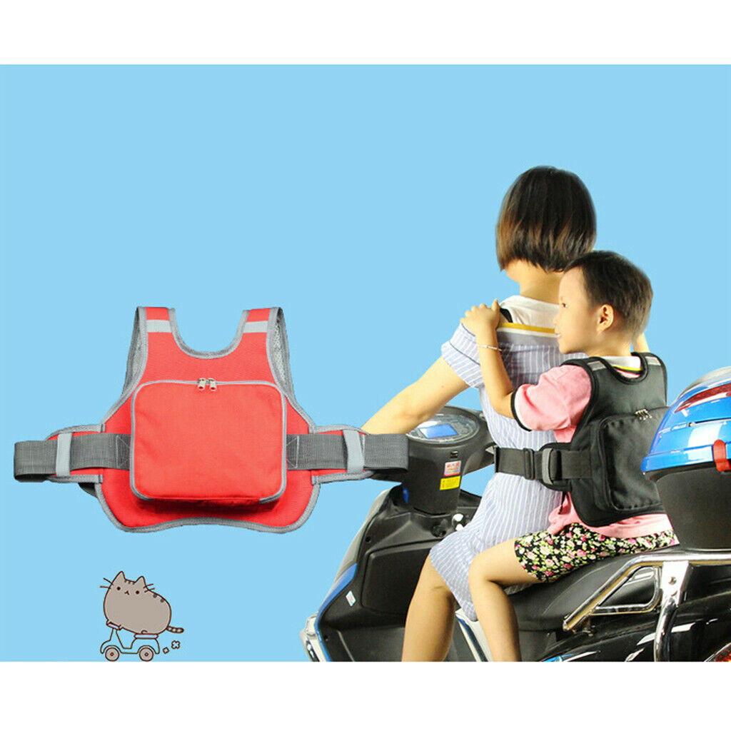 2x High Strength Bike Safety Seat Strap Harness Adjustable Drop Protection