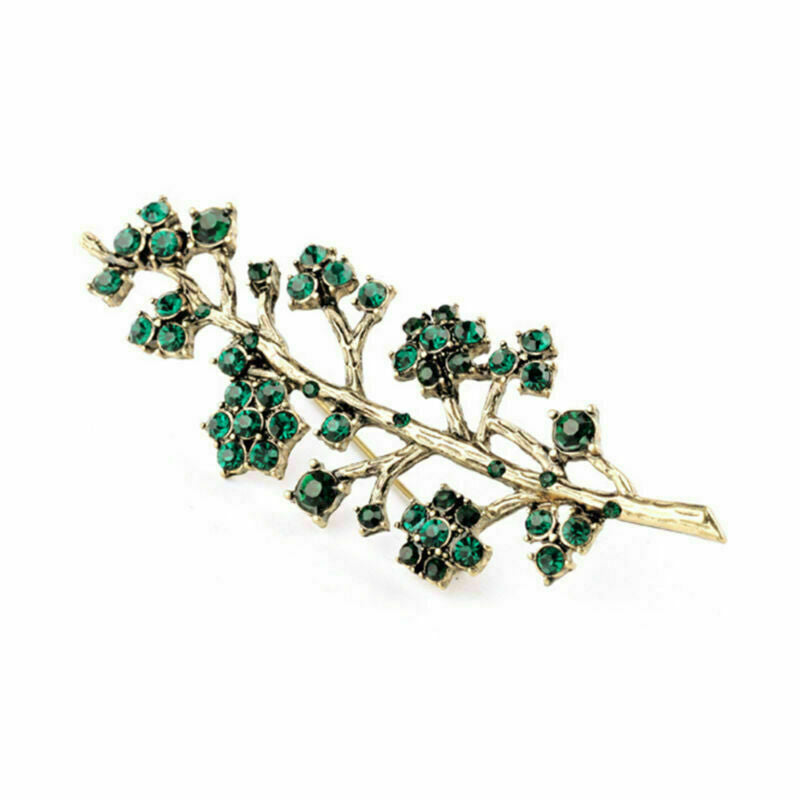betsey johnson Fashion Rhinestone Crystal Flower Brooch Pin Art Deco