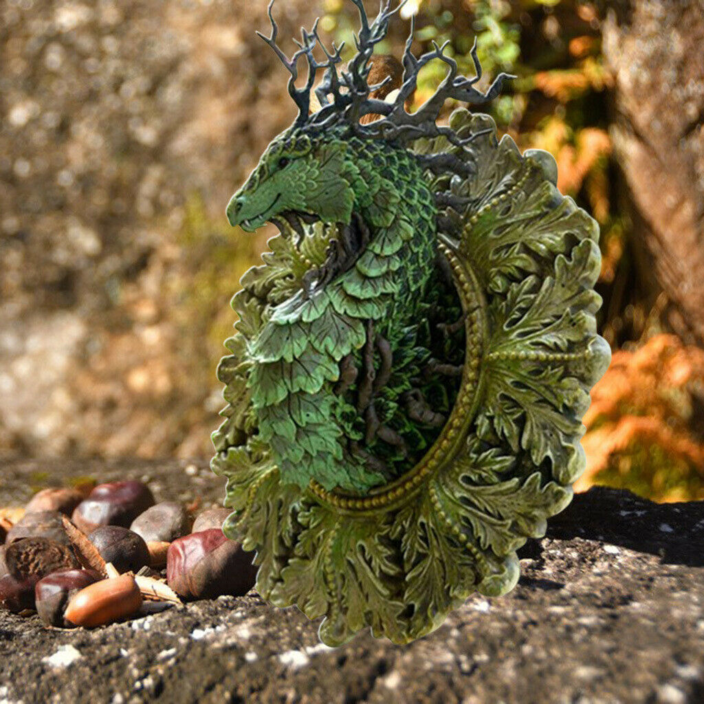 Dragon Wall Sculpture Decor Plaque for Home Indoor Patio Tree Ornaments