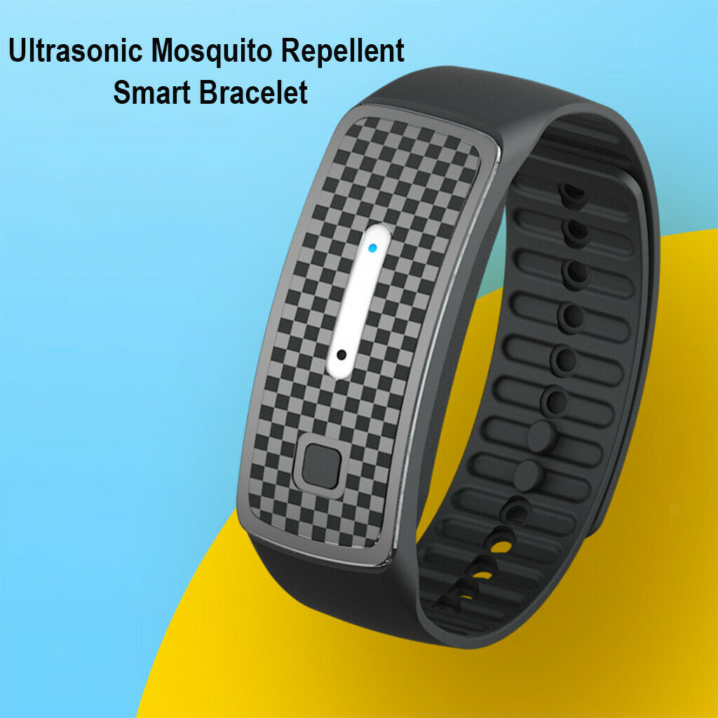 2 Pack Ultrasonic Mosquito Repeller Bracelet Waterproof for Adults/Children