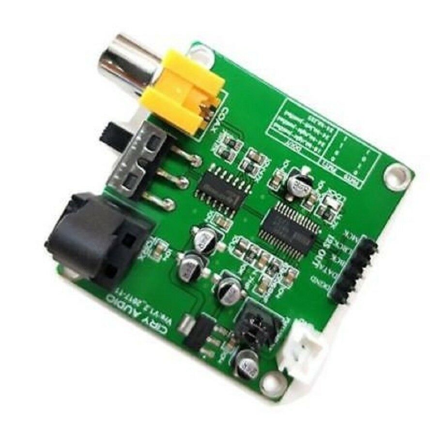 DIR9001 Fiber Coaxial Receiver Module SPDIF to I2S 24bit 96Khz Dedicated DAC L49