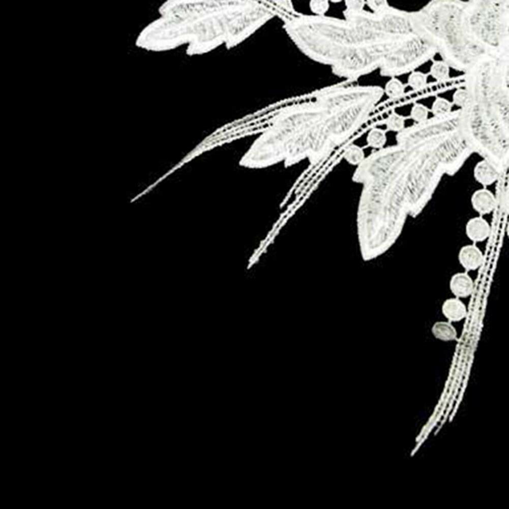 Floral Embroidered Neckline Neck Collar Neckwear Trim Clothes Sewing Applique