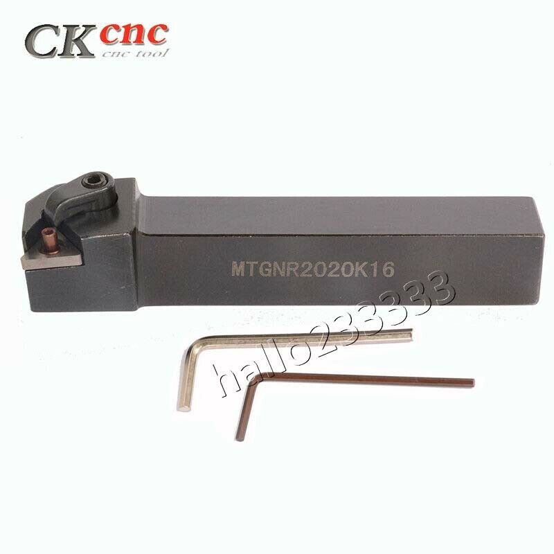 91° MTGNR2020K16 20x125mm Lathe External Turning Tool Holder For TNMG1604 insert