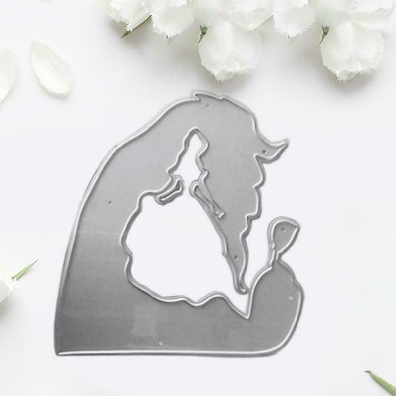 Bridal Rose Metal Cutting Die Stencil DIY Scrapbooking Album Paper Card Template