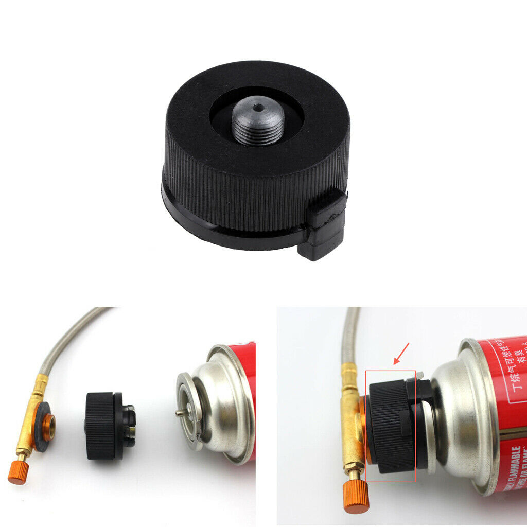 Outdoor Backpacking Camping Stove Tank Gas Bottle Connector Conversion Head