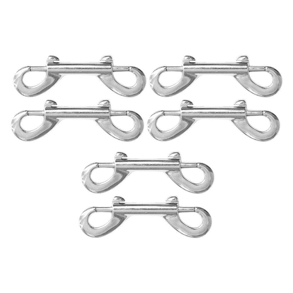 6x Heavy Duty Double End Snap Clips Carabiner for Keychain Multi Purpose 9cm