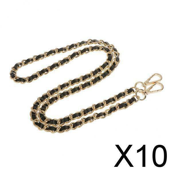 10X Chic Bag Strap Replacement Womens Leather Chain Handle DIY Bag Accessories