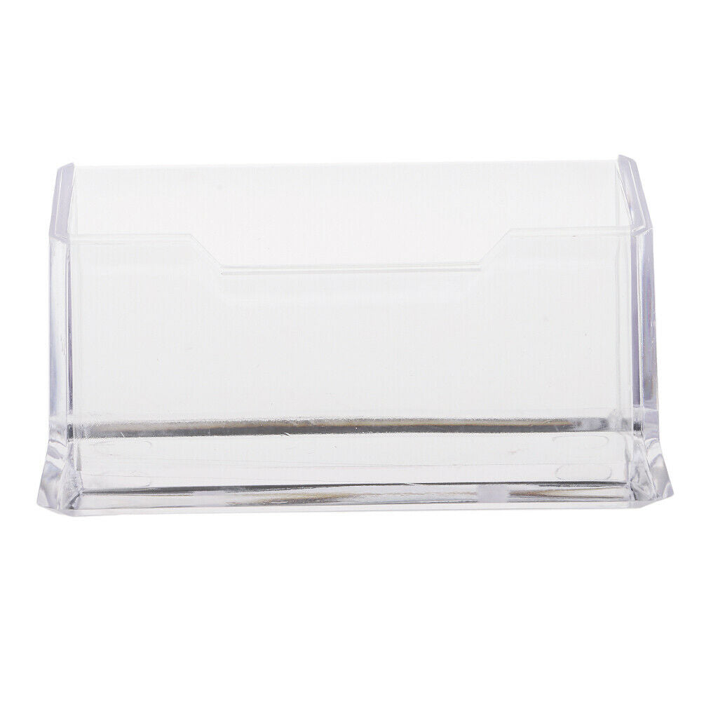 Office Desktop Business Card Holder Display Name Card Rack Stand Cases Storage