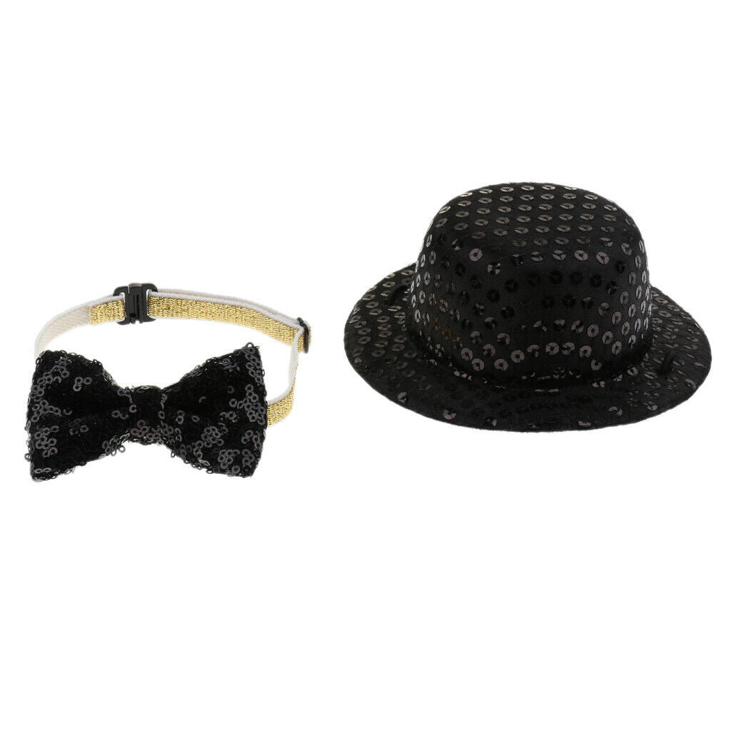Pet Dog Hat, Xmas Party Holiday Dress Up Hats/  Black