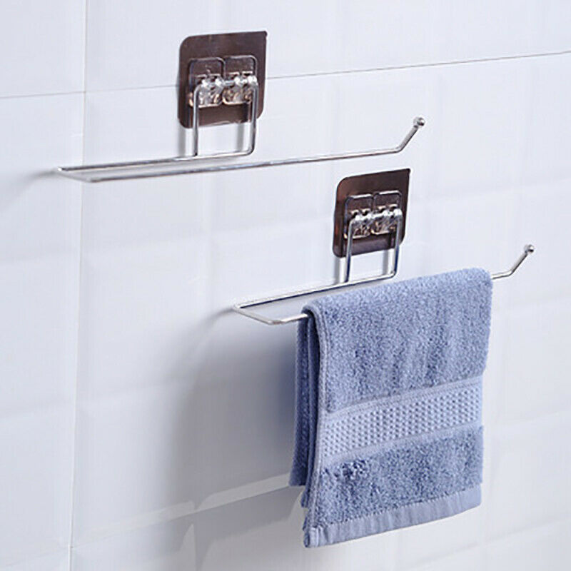 Self-adhesive Towel Holder RackKitchen Under Cabinet Towel Cup Paper Hang.l8