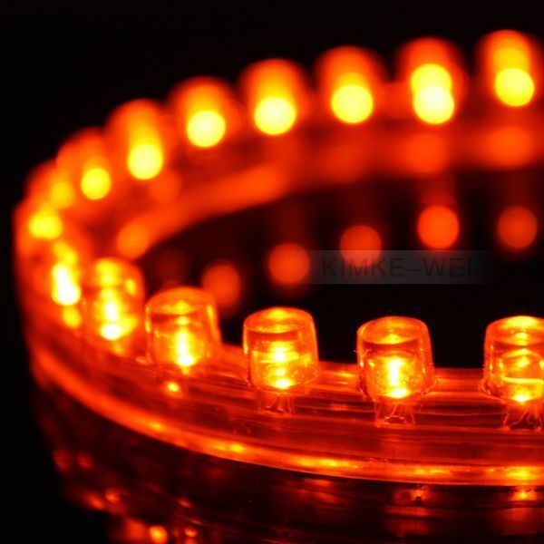 24cm Amber LED Flexible Neon Strip Light for Car or Van