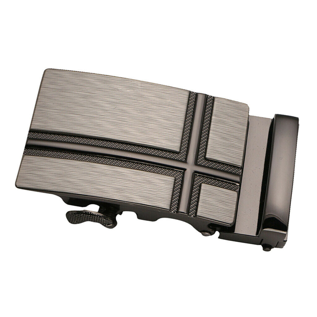 Mens Ratchet Belt Buckle, Automatic Slide Buckle for Belt Strap 35mm 6