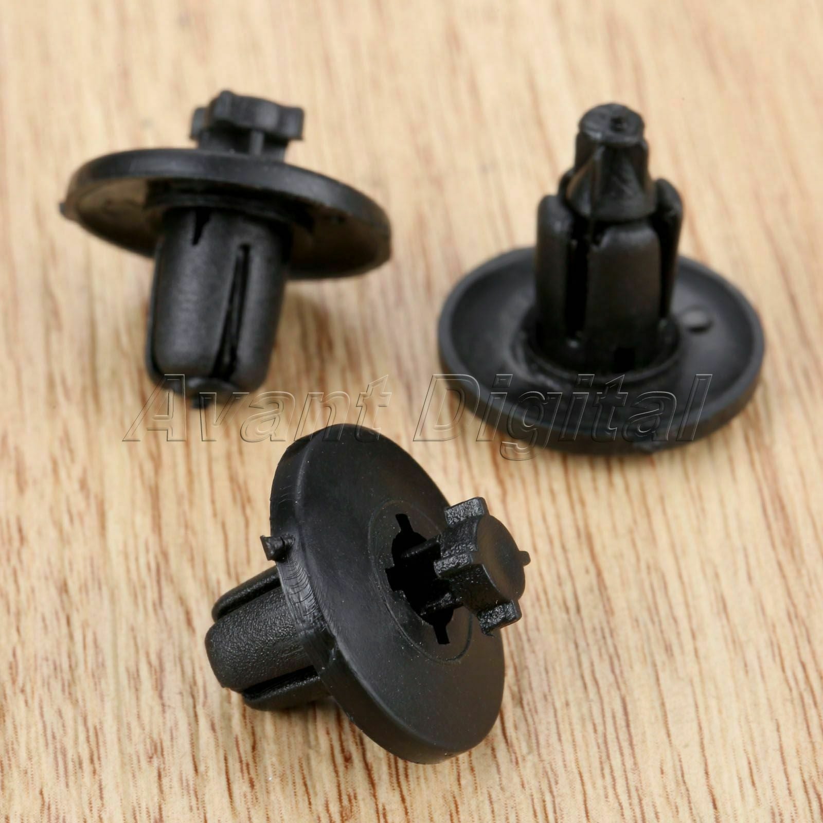 50Pcs Car Rivets 8mm Panel Triming Interior Fasteners Plastic Clips Wholesale