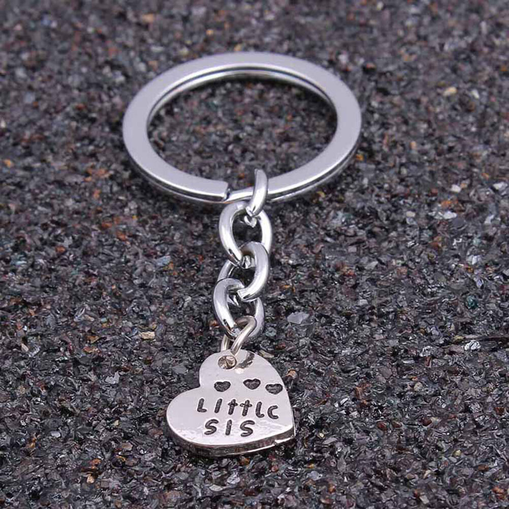 3x/Set Heart Pendant Friendship KeyRings Chains Keychains Family NPft Natu.l8