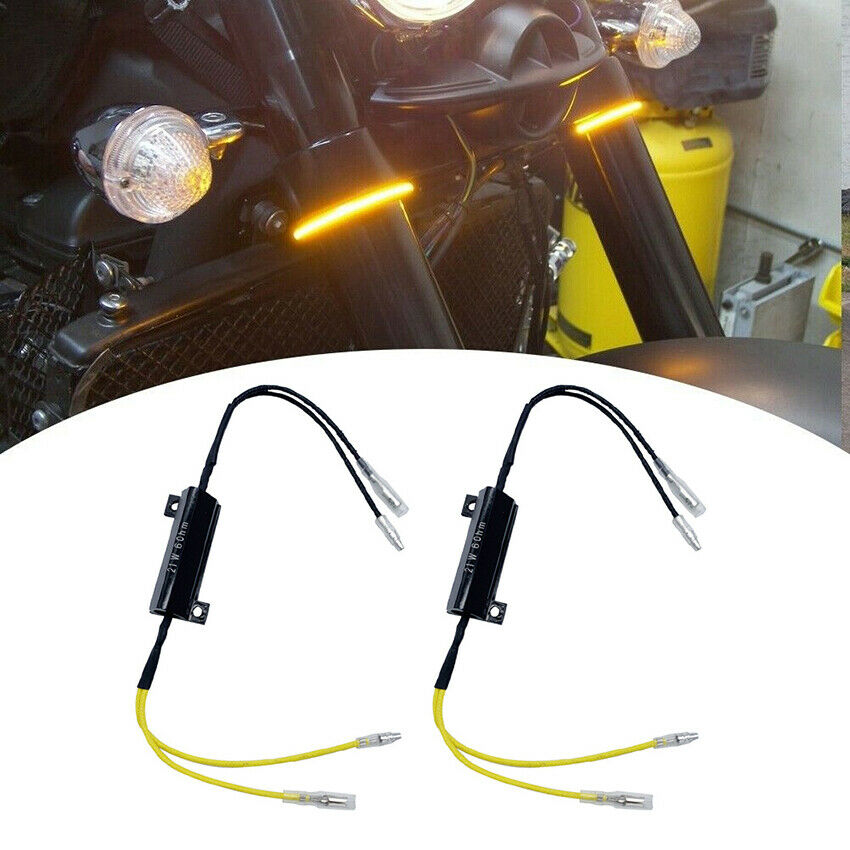 4Pcs 21W 6Ohm LED Decoder Motorcycle LED Turn Signal Indicator Light Load
