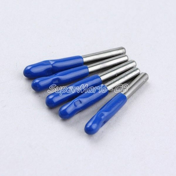 5x High Quality Sharp 10° 0.1mm Carbide Steel CNC Router Pyramid engraving Bits