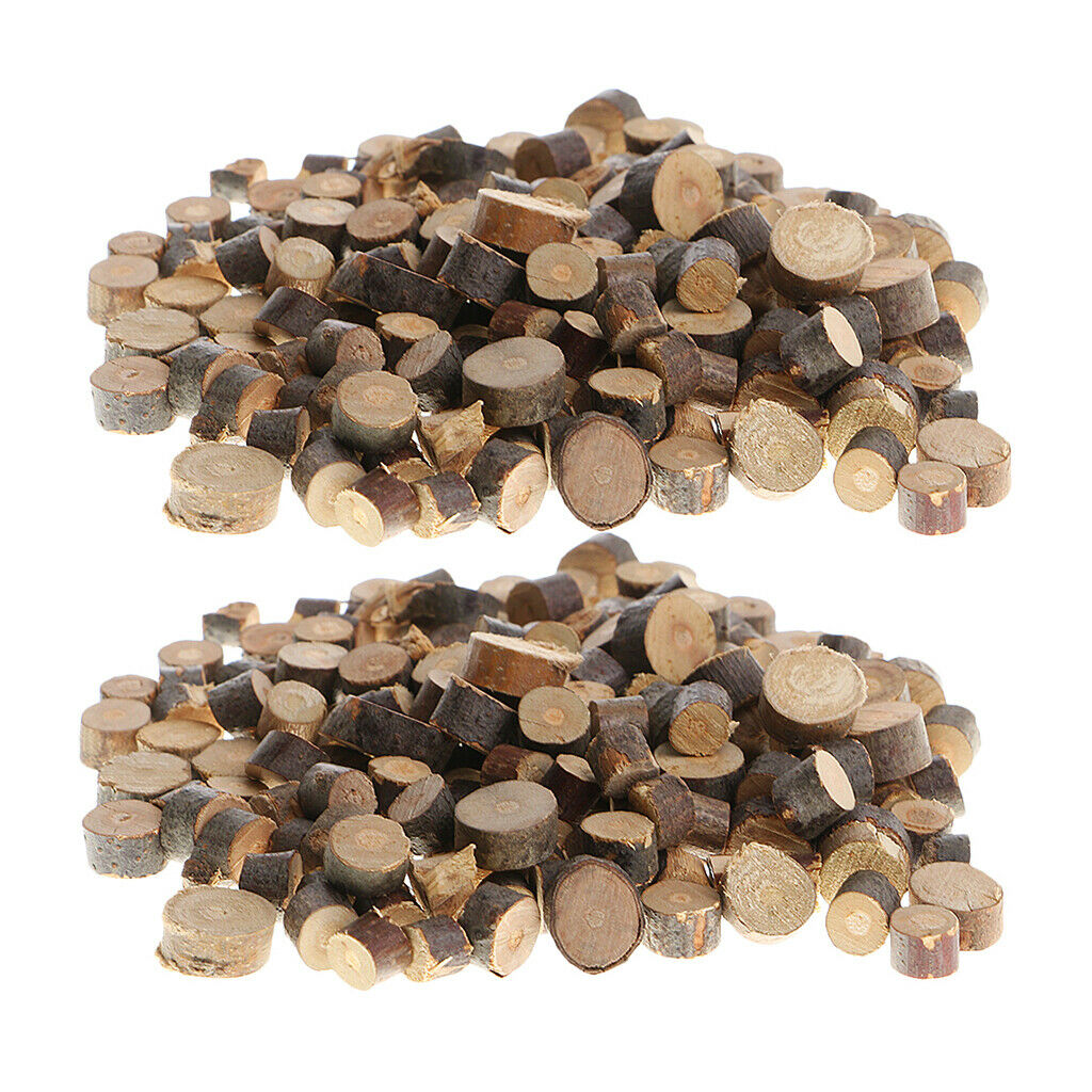 200 Wood Log Slices Discs For DIY Craft Wedding Rustic Wooden Pile Ornaments