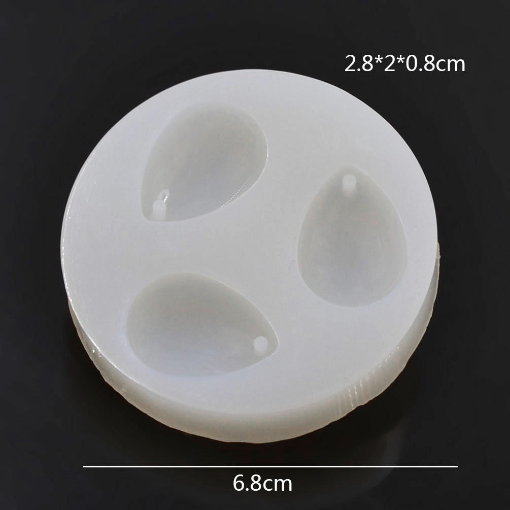 Teardrop Shaped Mould Transparent Silicone Mold DIY Pendant Craft Marking Tool