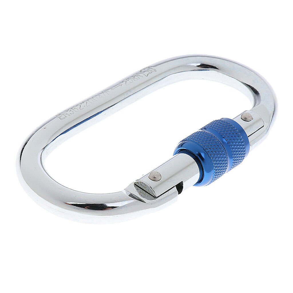 25KN Screwgate  Locking Rock Climbing Tree Arborist Carabiner Equipment Gear