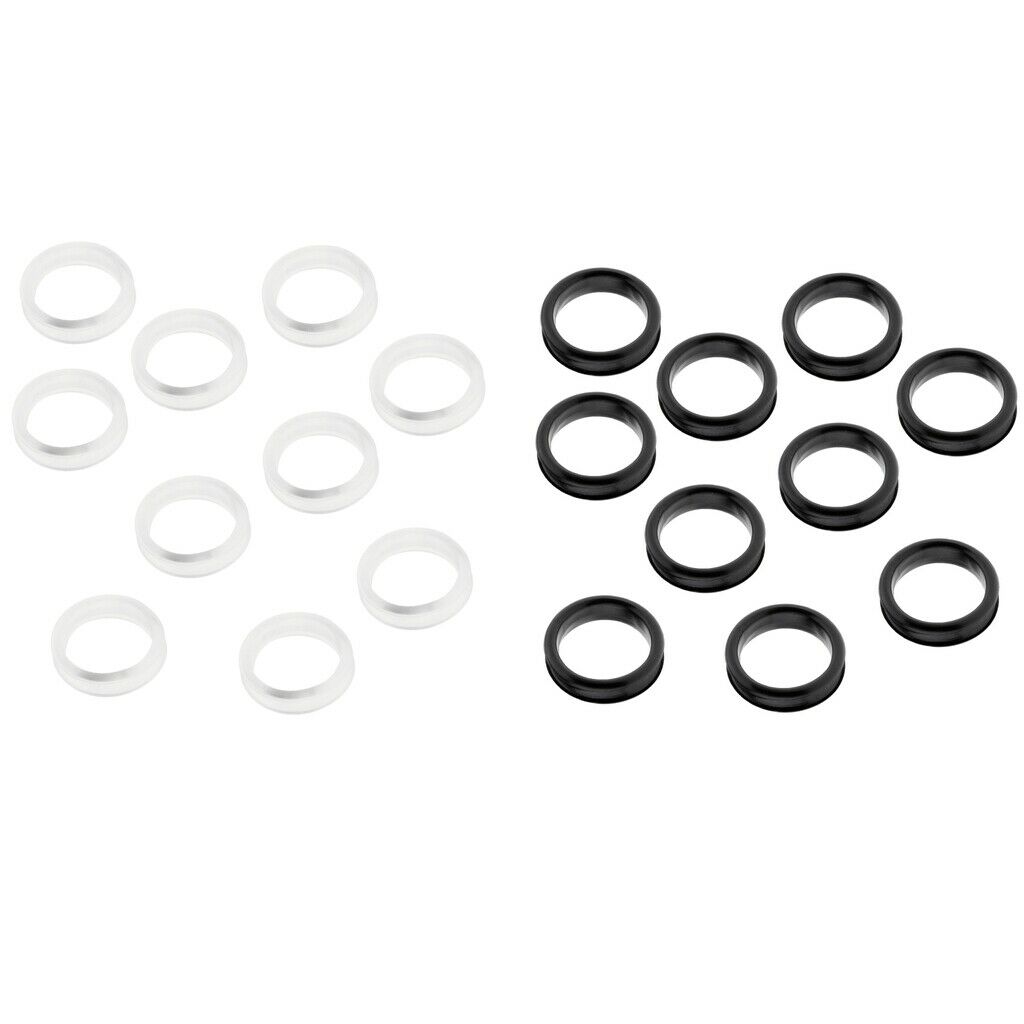20Pcs Finger Ring Grips Inserts for Barber Hairdressing Shear Scissors