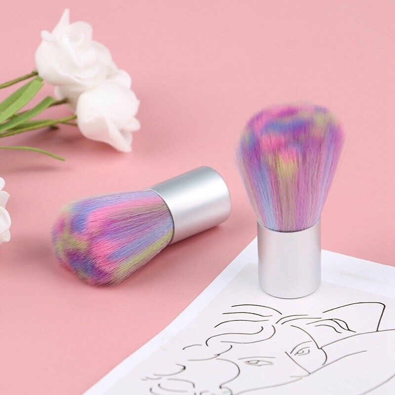 1PCS soft Nail Art Glitter Brush Powder Remover Acrylic Makeup Clean Manicure
