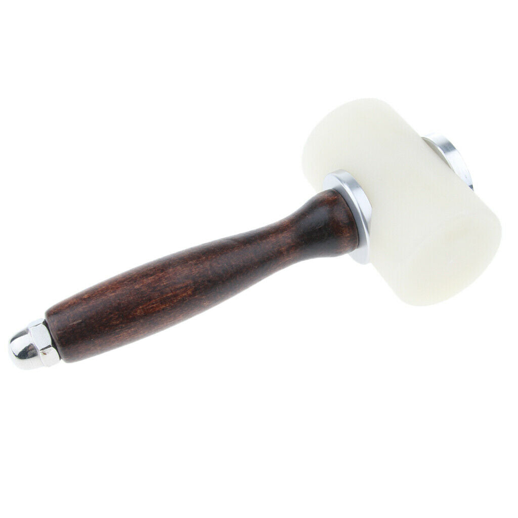 Wooden Handle Nylon Hammer Leathercraft Carving Hammer Stamping Sewing Craft