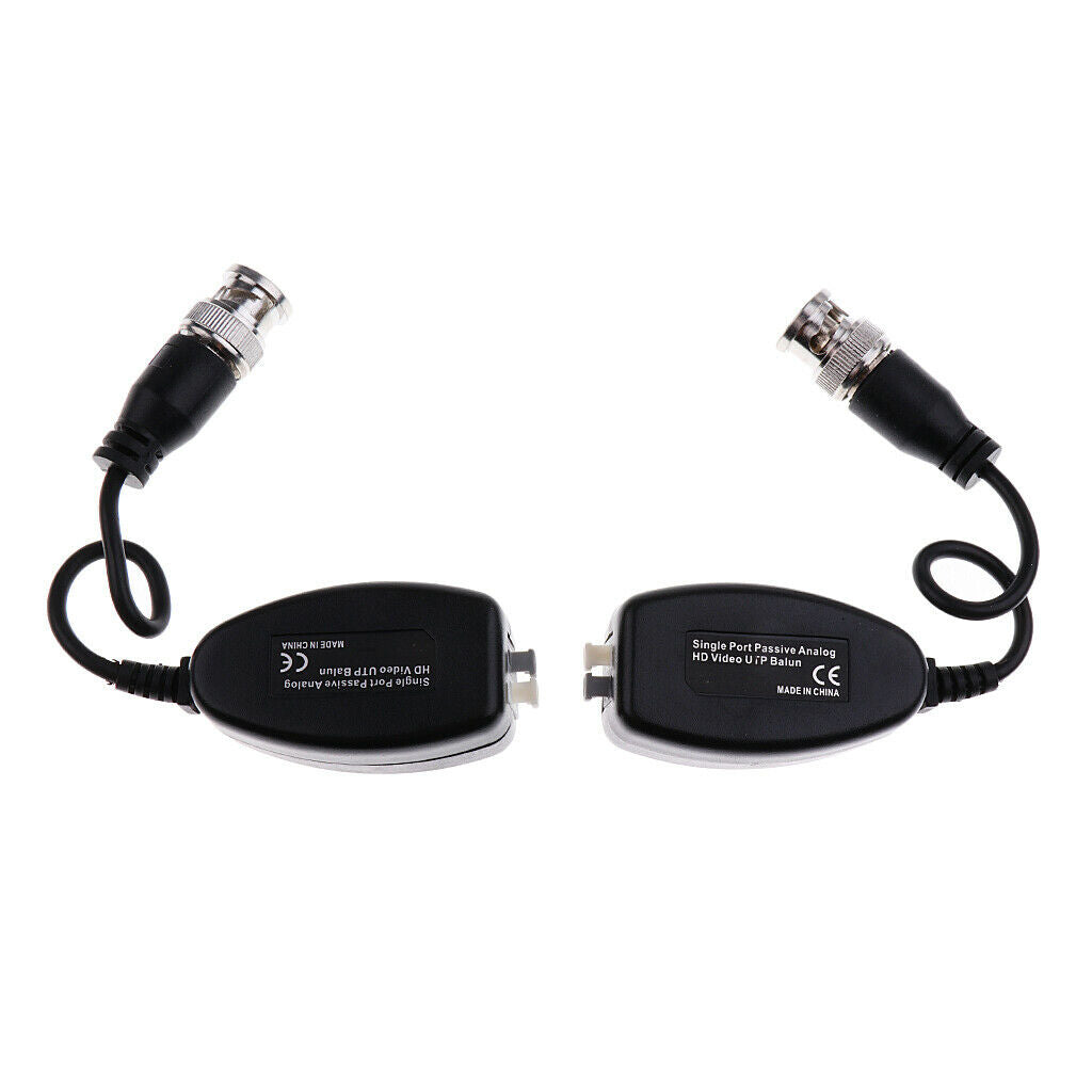 2Pcs Single Port Passive Analog HD Video UTP Balun for HD-CVI/TVI/AHD Camera