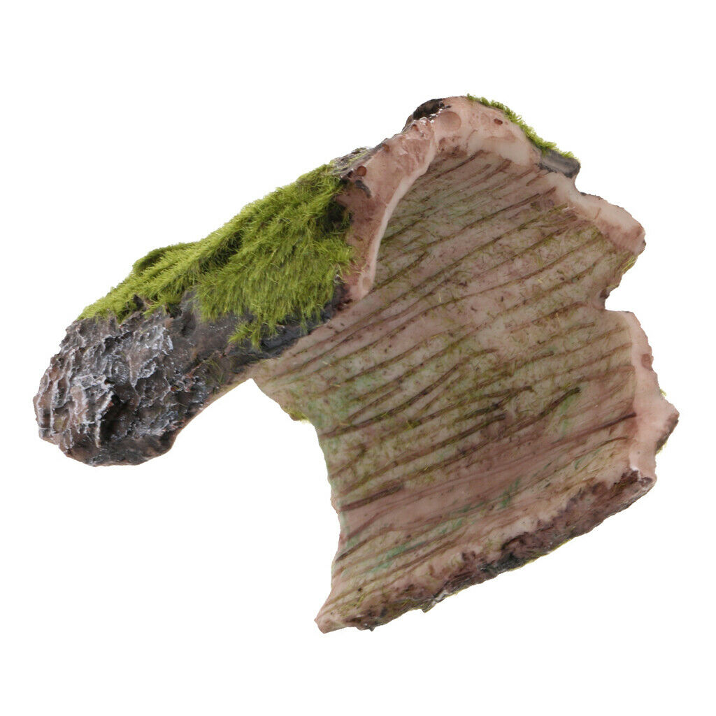 Aquarium Fish Tank Ornament Lizard Spider Hide Cave with Turtle Tortoise Dish