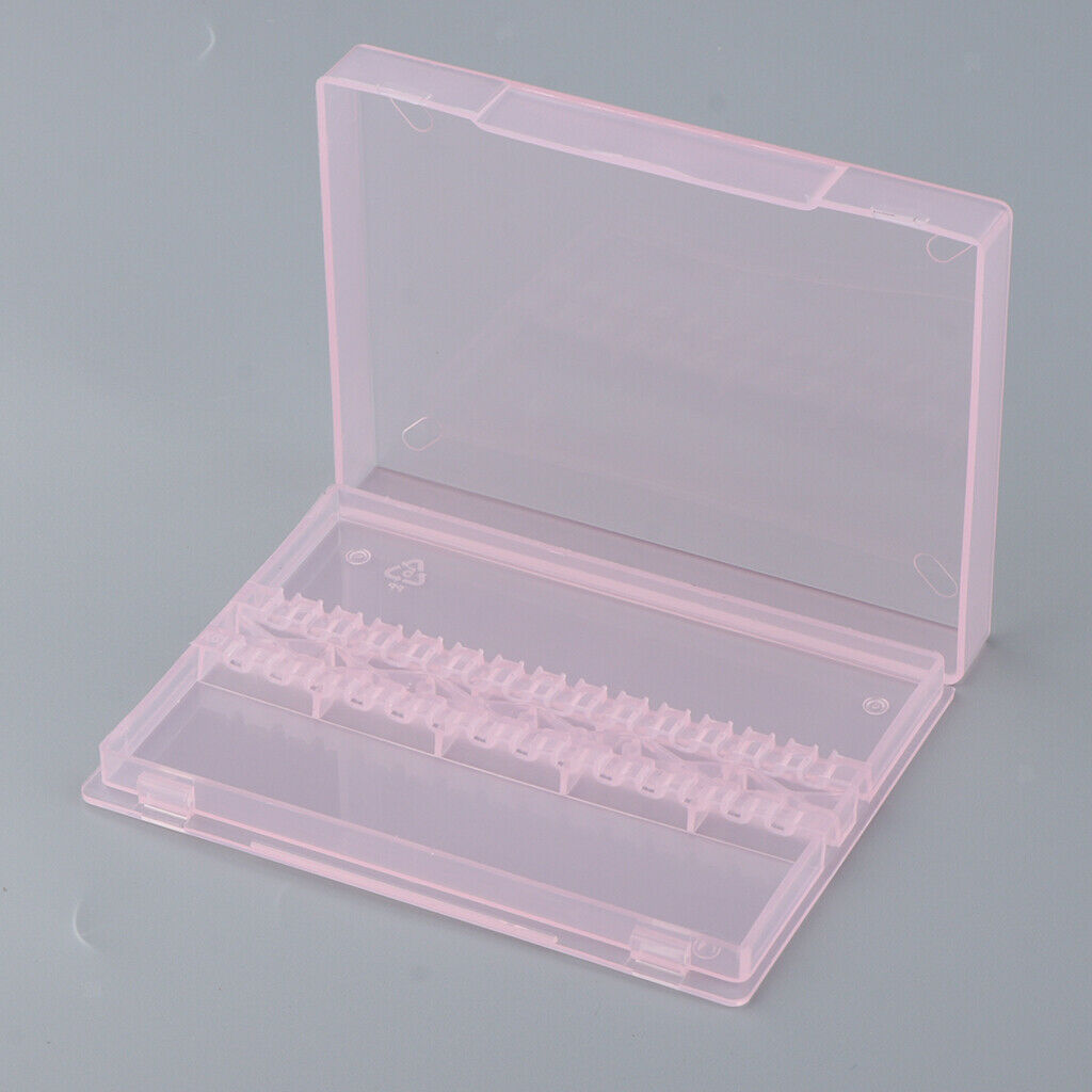 Nail Art Drill Bit Holder Stand Polishing Cuticle Drill Bit Organizer Pink