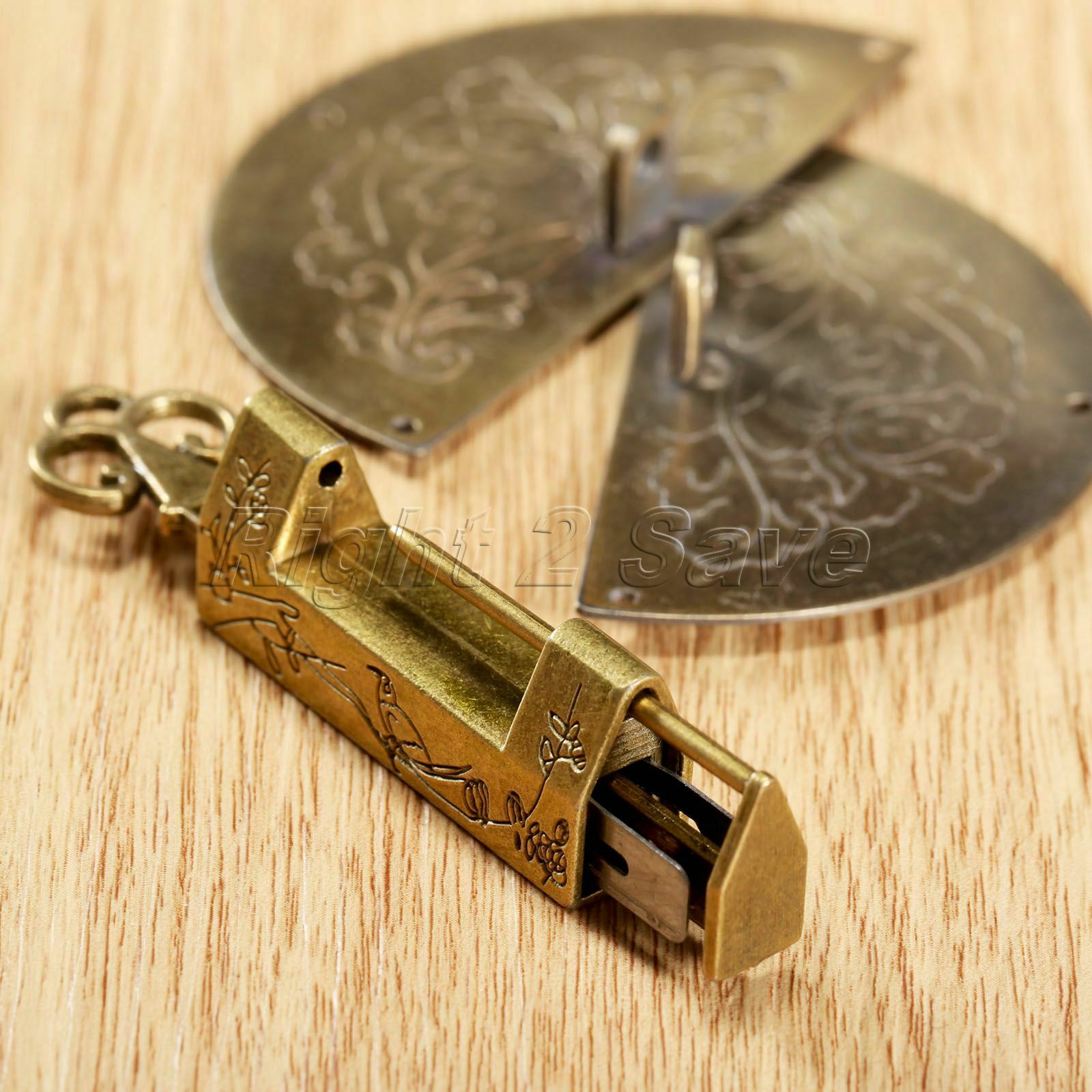 Chinese Old Style Decorative Furniture Retro Lock Kit Pull Handle Door Knock