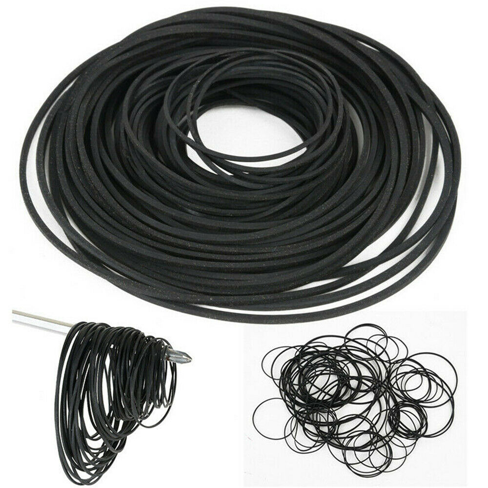 50Pcs/Pack Mix Cassette Tape Machine Square Belt Repair Kit 30-150mm UK