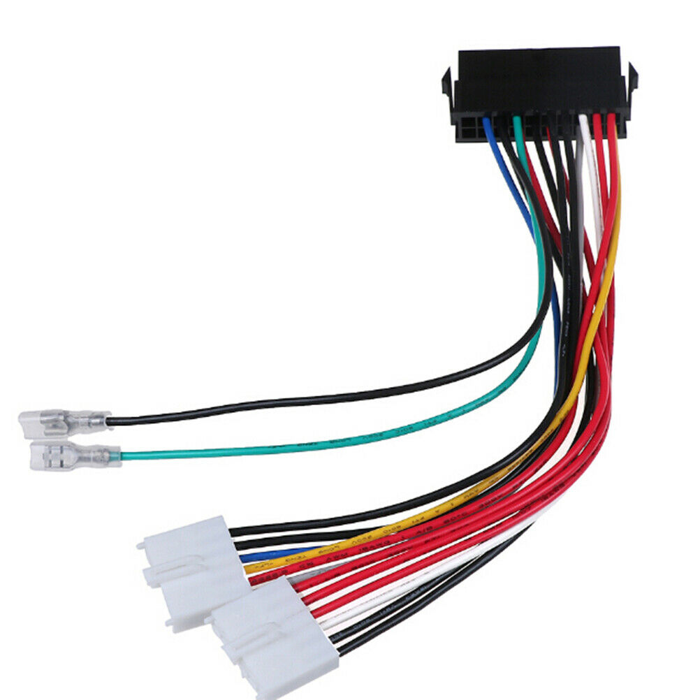 20P ATX To 2 Port 6Pin AT PSU Converter Power Cable For Computer 286 386 .l8