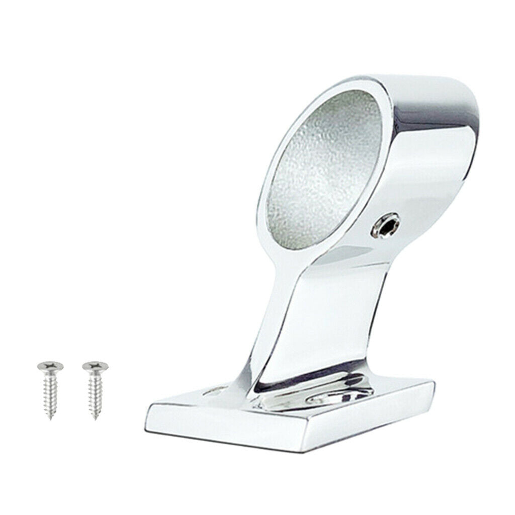 7/8inch Stainless Steel Marine Hand Rail Tube Fitting Left End Stanchion Boat